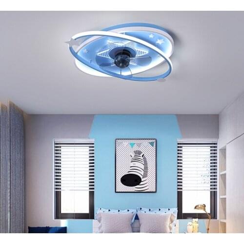 Modern childrens room led lamp with ceiling fan without blades bedroom ceiling fan with remote control ceiling fans with light