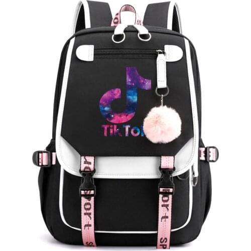 TikTok Backpack Luminous School Bags For Teenagers Boys Girls Laptop Backpack Large Capacity Travel Mochila Escolar