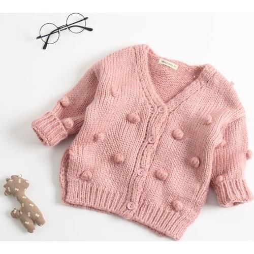 Girl Sweater Kids Baby Toddler Tops 2021 V Neck Thicken Warm Winter Autumn Wool Knitting Cashmere Christmas Children Clothing