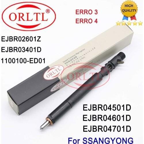 Fuel Injector EJBR04601D EJBR03401D EJBR02601Z EJBR04501D EJBR04701D 1100100-ED01 For SSANGYONG Euro 3 Euro 4