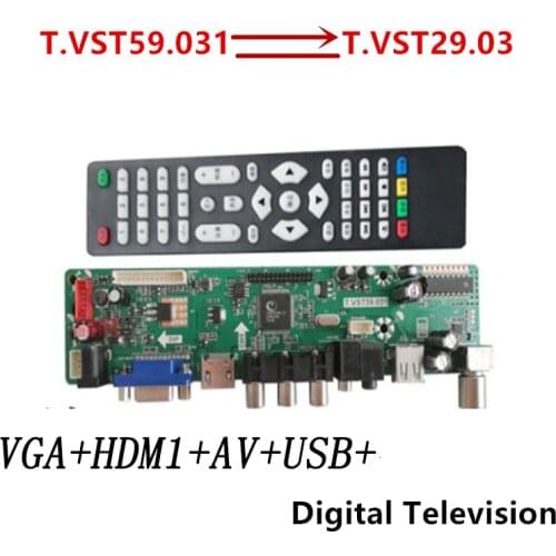 For Leroy motherboard T.VST59.031 universal TV board T.VST29.03 LCD TV universal driver board