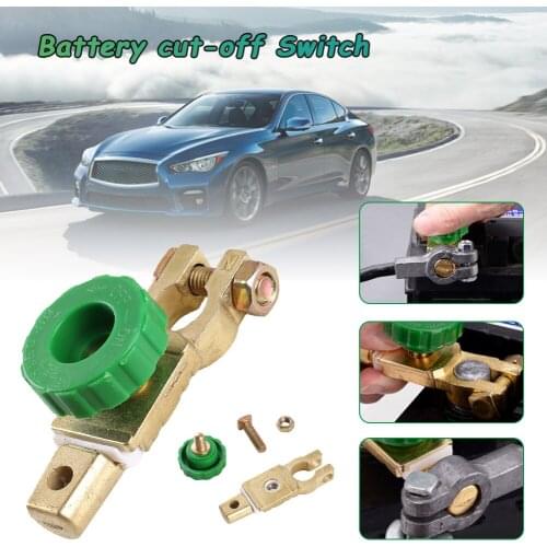 Universal Car Battery Switch Battery Cut-Off Switch Protector Battery leak-Proof Terminal Car Battery Power-Off Switch