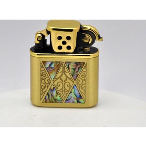 Zorro Original Copper Kerosene Lighter Creative Flower Language Color Shell Lighter Romantic Gifts For Lovers Smoking Accessory