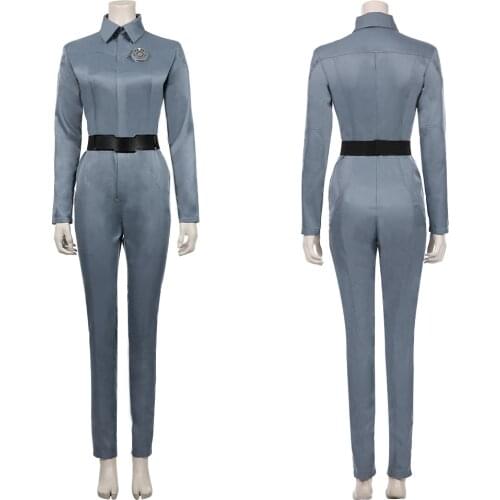 Star Cosplay Trek Picard Soji Asha Cosplay Costume Jumpsuit Outfit Women Halloween Carnival Suit