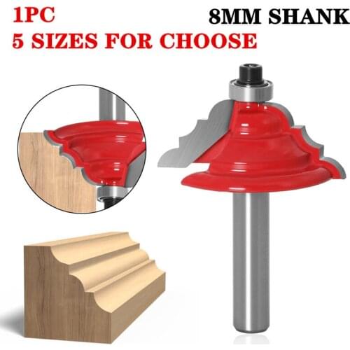 1-5pcs 8mm Shank Line Knife Woodworking Cutter Tenon Cutter For Woodworking Tools Table Edge Router Bit - French Baroque