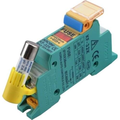 2pcs fuse base KF - 32 k /light show/DIN35mm Rail installation