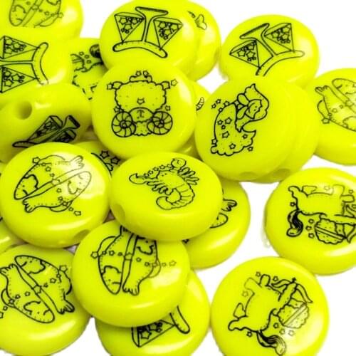 20PCS constellation Colourful Charms Bracelet Girls Beads CS160 Necklace Favour Pinata Birthday Party Favors Gift Novelty Prize