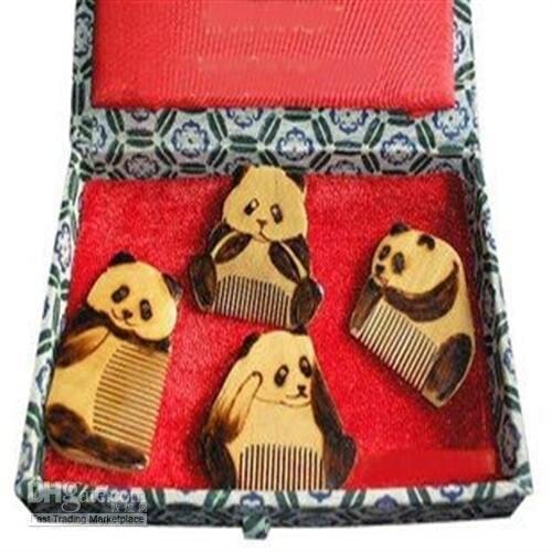 2019 Guaranteed 100% Chinese Characteristics gift high grade nan wood lovely pandas collectio
