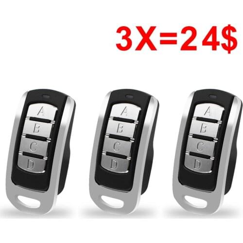 3pcs Garage Door Remote control 433.92mhz gate control rolling code 868MHz garage remote