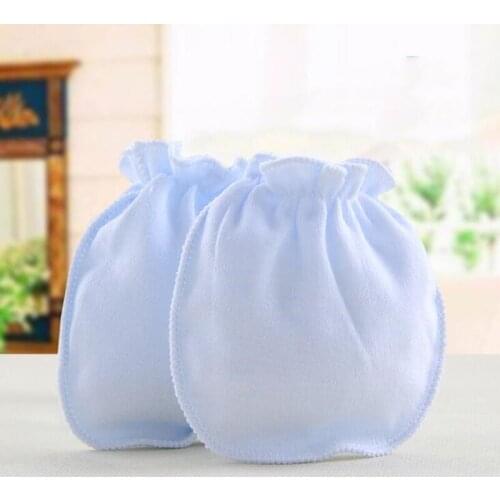 4 Pair /set Baby Gloves Newborn Anti Scratching Gloves Protection Face Kids Solid Color Mittens Infant Accessories