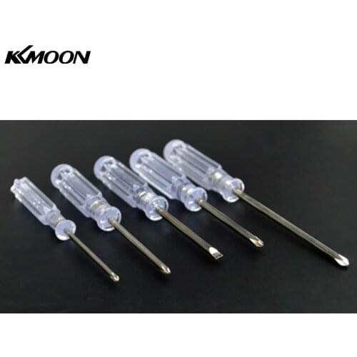 5Pcs Mini Screwdriver Computer Repair Tool Transparent Slotted Screwdriver Phillips Screwdriver Hand Tool Set