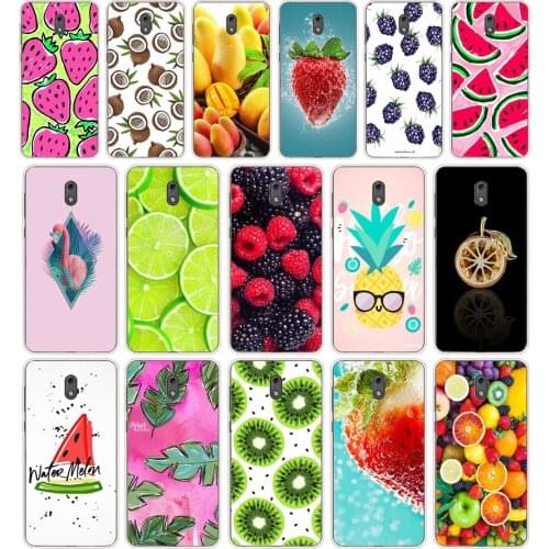 92AAColor of fruit Silicone TPU Protective Cover Phone Case On Case For Nokia 2 2.3 3 3.1 5 5.1 Case Soft