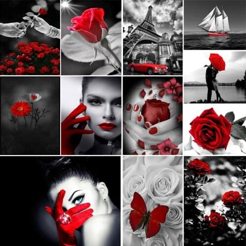 DIY 5D diamond painting beauty rose full square diamond embroidery cross stitch kit mosaic rhinestone picture decoration gift