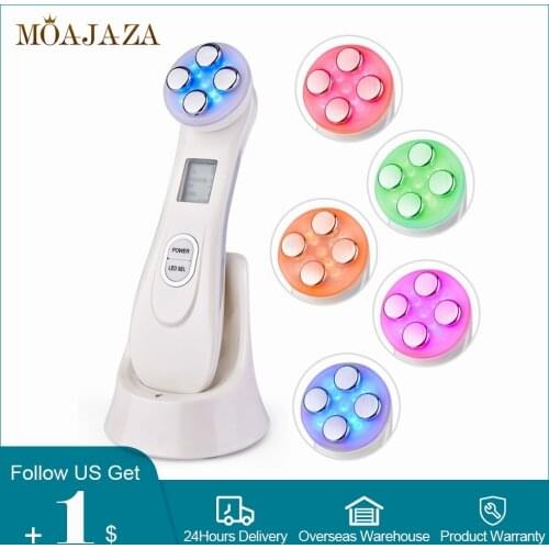 Anti Aging Radiofrequency Mesotherapy 5 in 1 LED Skin Tightening RF&EMS Face Lifting LED Photon Galvanic Beauty Skin Care Tools