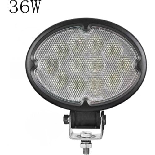 Automobile LED Work Light 36W Oval Super Bright Spotlight Floodlight Front Bar Middle Net Off Road Vehicle Roof Lamp