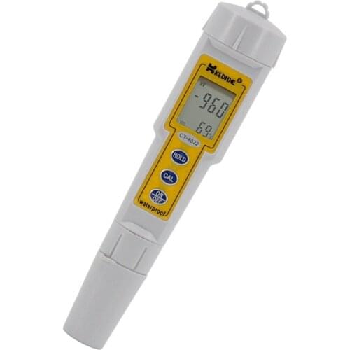 Kedida ORP Meter 1200mV Digital ORP Tester Pocket Waterproof Water Quantity Oxidation Reduction Potential Meter ATC Data Hold