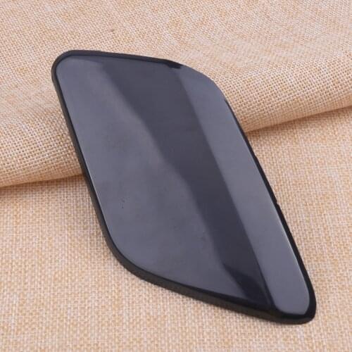 CITALL Black Car Front Left Bumper Headlight Washer Jet Cover Cap Fit For Volvo S60 2011 2012 2013 Accessories