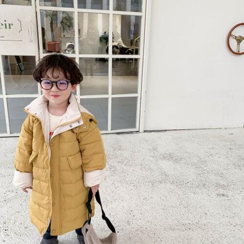 2019 Children 's Clothing Winter New Korean Version of the Children 's Pants Warm Wind-Resistant down Jacket Coat