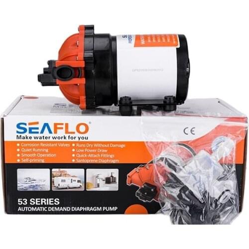 SEAFLO 53-Series DC Diaphragm Pump 24V SFDP2-070-060-53 7.0GPM 60PSI Fresh Water Pump Marine Boat RV