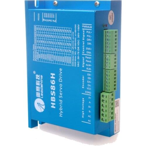 New Original HBS86H Voltage 75VAC Current 8A Closed Lloop Servo Motor Driver Hybrid Step Servo Driver CNC Controller
