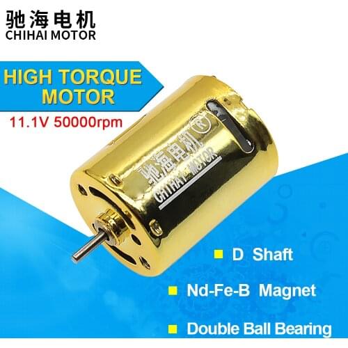 Chihai motor 370 Micro Water Bomb Motor 11.1V 52000rpm High Speed NdFeB Magnets Double Ball Bearings Mini DC Motor