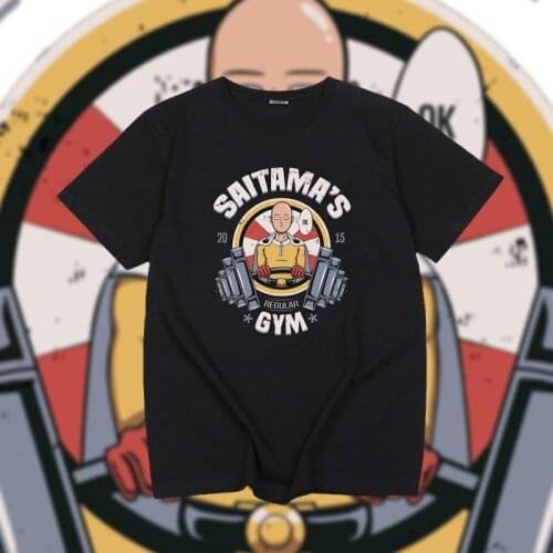 Funny Anime One Punch Man Gym T Shirt Men Fashion Cool Confortable Tops Harajuku Manga Short-sleev Streetwear Summer Camisetas