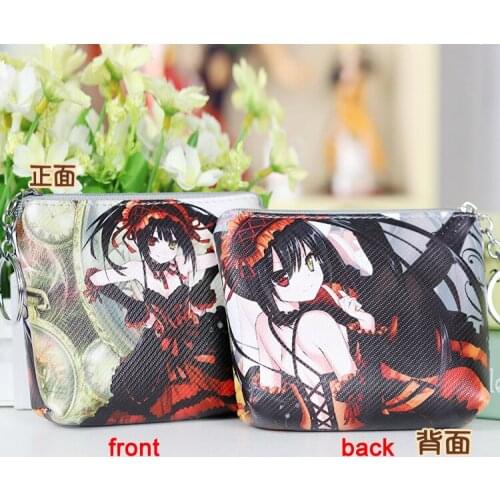 Anime DATE A LIVE Penny Purse Tokisaki Kurumi Coin Bag Change Wallet