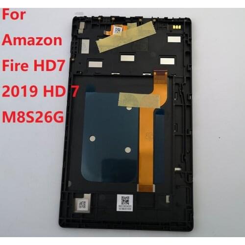 New LCD Display + Touch Screen Assembly Replacement Black For Amazon Fire HD7 2019 HD 7 M8S26G