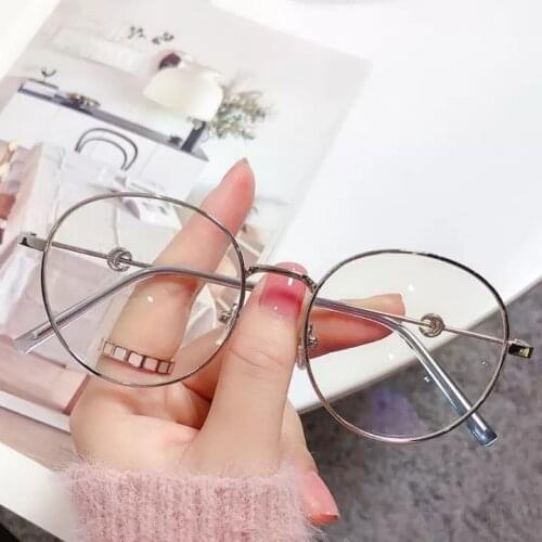 2021 Moon Glasses Anti-Blue Myopia Eyeglasses Myopia Sunglasses Computer Glasses Female Student Gaming Large Eyeglasses Frame