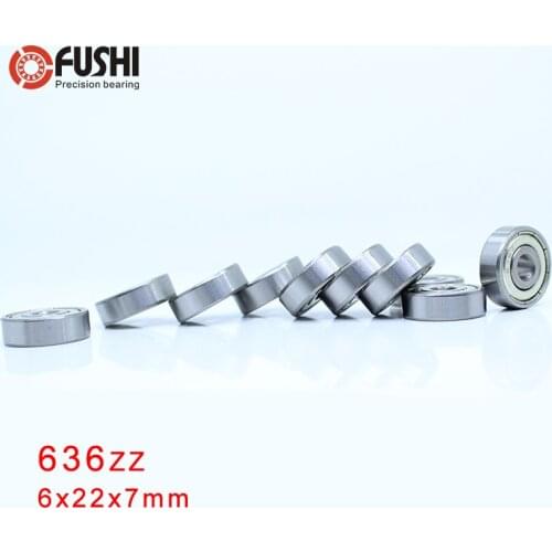 636ZZ Bearing 6x22x7 mm ( 10 Pcs ) ABEC-1 Grade 636Z Miniature 636 ZZ Ball Bearings