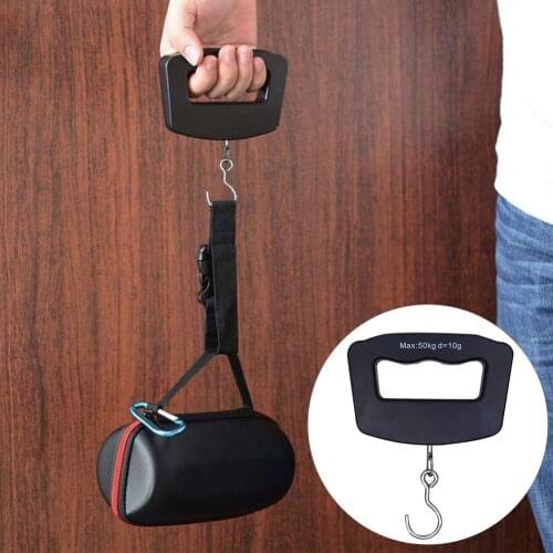 50kg Portable Hook/Strap Digital Electronic Luggage Travel Bag Scale Balance Hand Held Fish Hook Hanging Electronic Scale