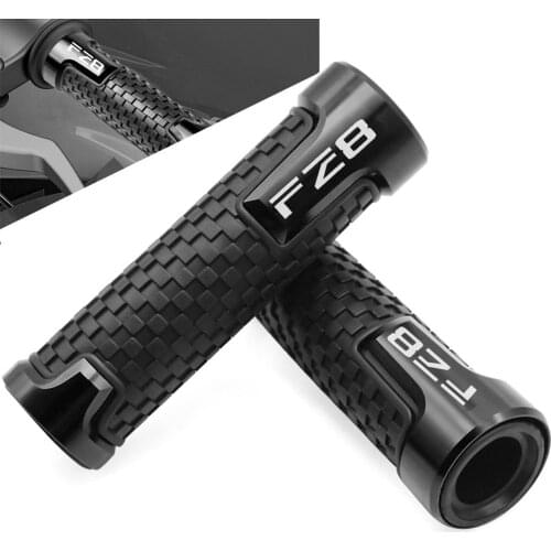 For YAMAHA FZ8 FZ 8 Fazer 2010 2011 2012 2013 2014 2015 2016 7/8" Motorcycle CNC Rubber Handlebar Hand Grips Bar End Gel Grip