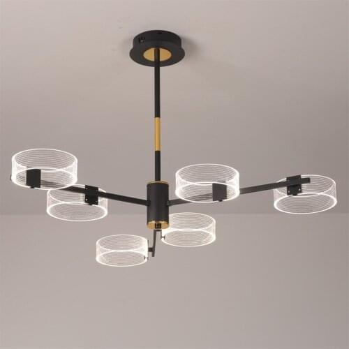 Nordic Chandelier Living Room Post-Modern Creative Atmosphere Home Restaurant Bedroom Net Red Lighting New Style Light Luxury