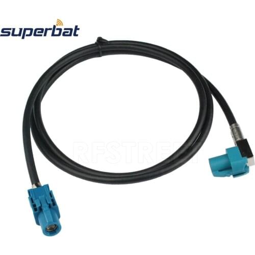 Superbat Auto Vehicle High-Speed Transmission FAKRA HSD Z Waterblue LVDS 3M Shielded Dacar 535 4-Core Cable for BMW/Benz