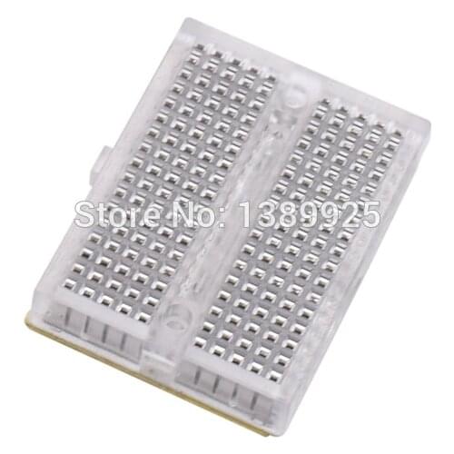 10pcs/lot Mini Breadboard Protoboard DIY Kit Universal Transparent Solderless SYB-170 Breadboard with Conne