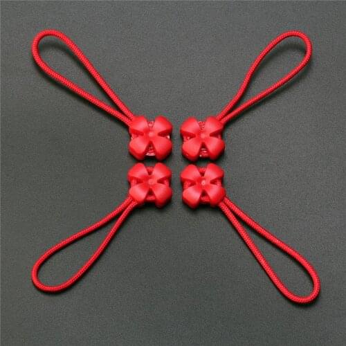 1000 Pieces/Lot Zipper Slider Zipper Slip Rope Pull Puller Detachable Clip Slider Cord For Clothes Bags Garment Accessory