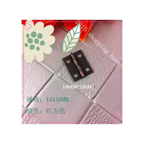 A04 Hardware accessories Wooden packing box accessories small antique hinge rectangular flat sheet 18mm*14mm