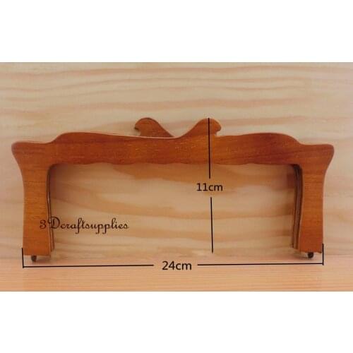 Wooden purse frame 9 1/2 inch x 4 inch (purse making supplies) M33
