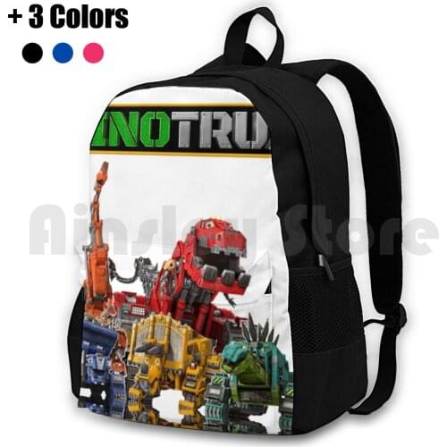 Dinotrux Cartoon Kids Show Outdoor Hiking Backpack Waterproof Camping Travel Dino Trux Dinotrux Cool Dinotrux Kids Dinotrux