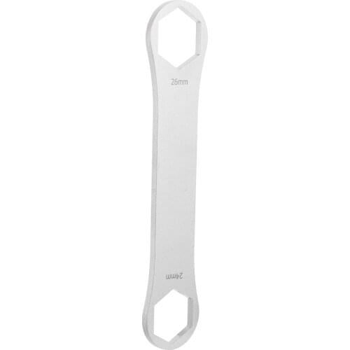 Front Fork Cap Spanner Stainless Steel 24/26mm MTB Front Fork Repair Wrench Tool