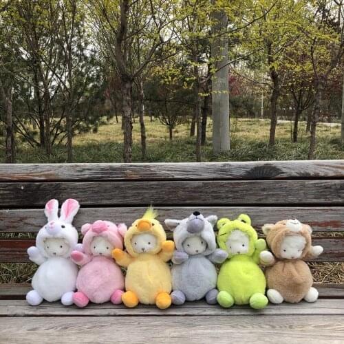 20cm Cosplay Bear pig frog Wolf rabbit duck American Sitting Bunnies Lamb Doll high quality Gift Plush Toy with stuffed Doll