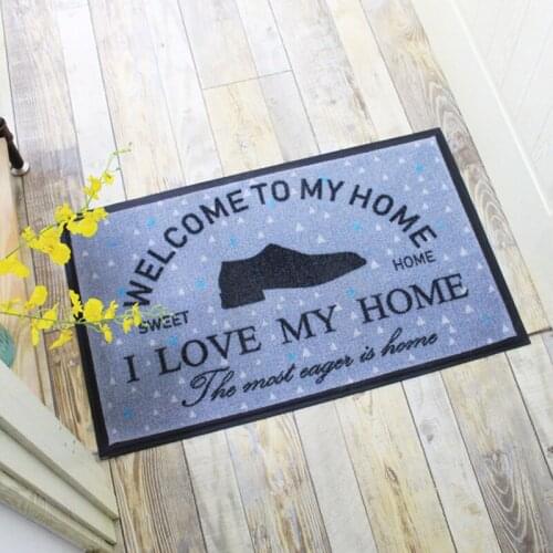 50*80CM Doormat Indoor Super Absorbs Doormat Non Slip Door Mat for Small Front Door Inside Floor Dirt Trapper Cotton Entrance Ru