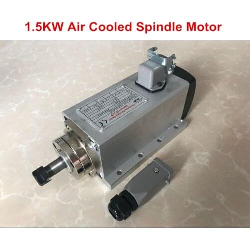 CNC Square Spindle 1.5KW ER11 220V Spindle Motor 1500W Air Cooled Motor for milling Engraving machine