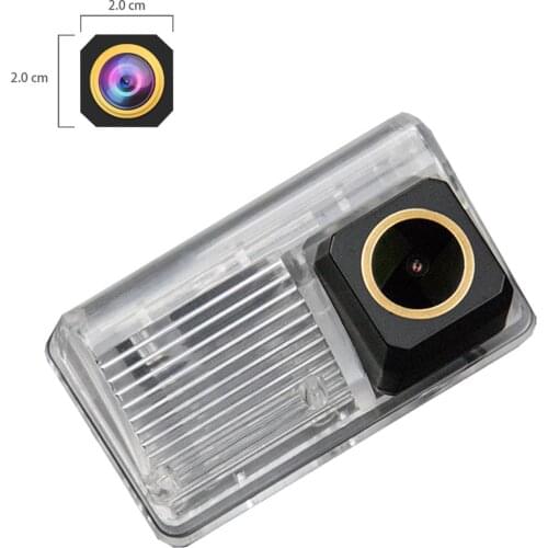 Misayaee Golden HD Car Rear View Reverse Camera Plate Light for Toyota Corolla Verso 04-10 Night Vision Waterproof 1000 TV Lines