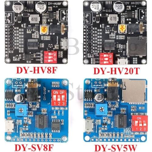 Voice Playback Module MP3 Music Player UART I/O Trigger Amplifier Board DY-SV17F DY-SV5W DY-SV8F DY-HV20T DY-HV8F For Arduino