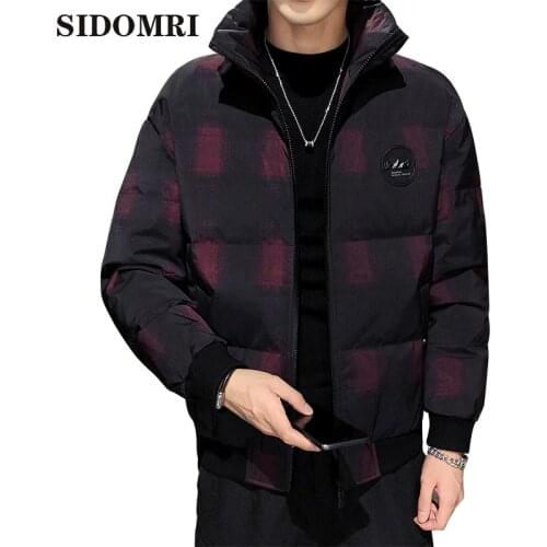 Mens down jacket 90% white duck down coats new short handsome trend thickened warm winter casual coat