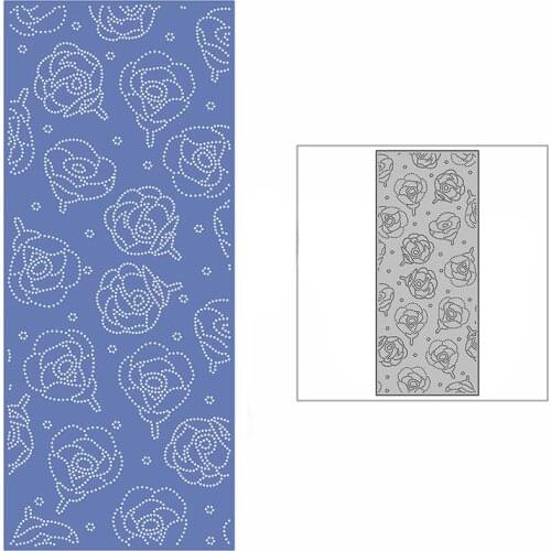 New Slim Spotted Cotton Background Plate Craft Embossing Mold 2021 Metal Cutting Dies for DIY Scrapbooking Album Card Making