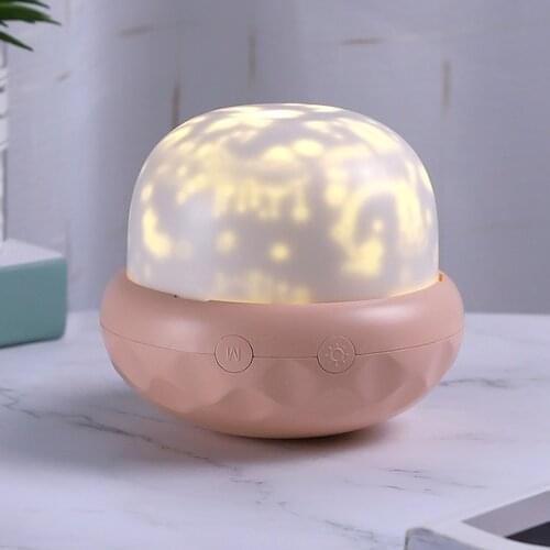 For xiaomi Mushroom projection lamp Childrens Bedroom LED Night Light Gifts USB charging Color changing starry night light