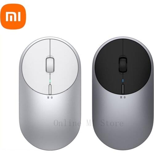Original Xiaomi Portable Mouse 2 Optical Wireless Bluetooth 4.2 RF 2.4GHz Adjustable 4000 DPI Dual Mode Connect For Laptop PC