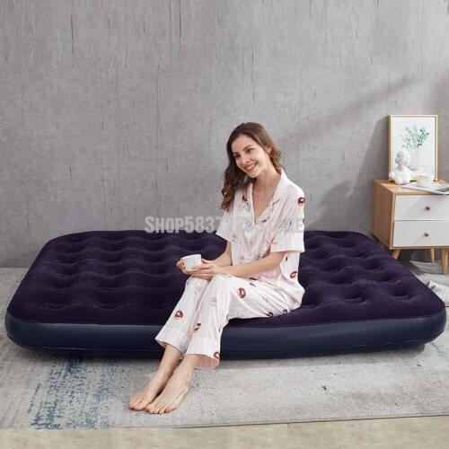 Outdoor Lazy Portable Inflatable Sofa Net Red Air Mattress Camping Folding Bed Air Cushion Bed Single Double 1.8m